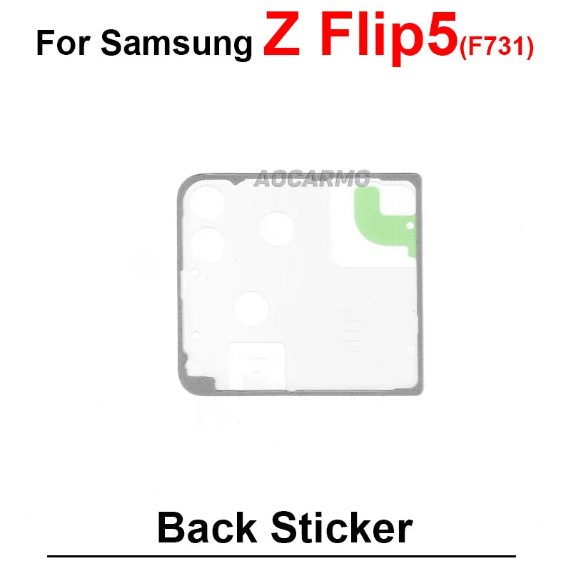 For Samsung Galaxy Z Flip 5 F731 Flip5 Rear + LCD Sticker Back Cover Adhesive Tape Glue