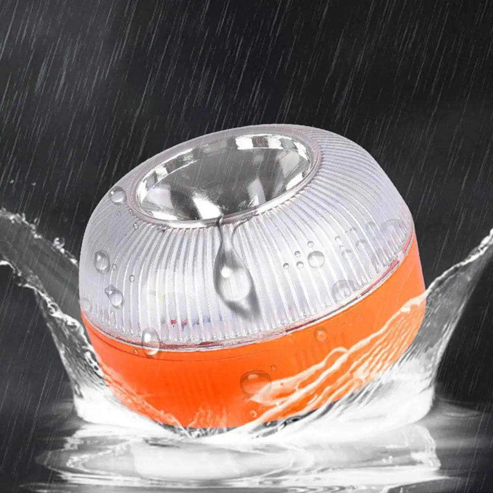 Car Emergency Beacon Light USB Rechargeable V16 Magnetic Induction Strobe Flashing Warning Light Help Flash Safety Signal Lamp