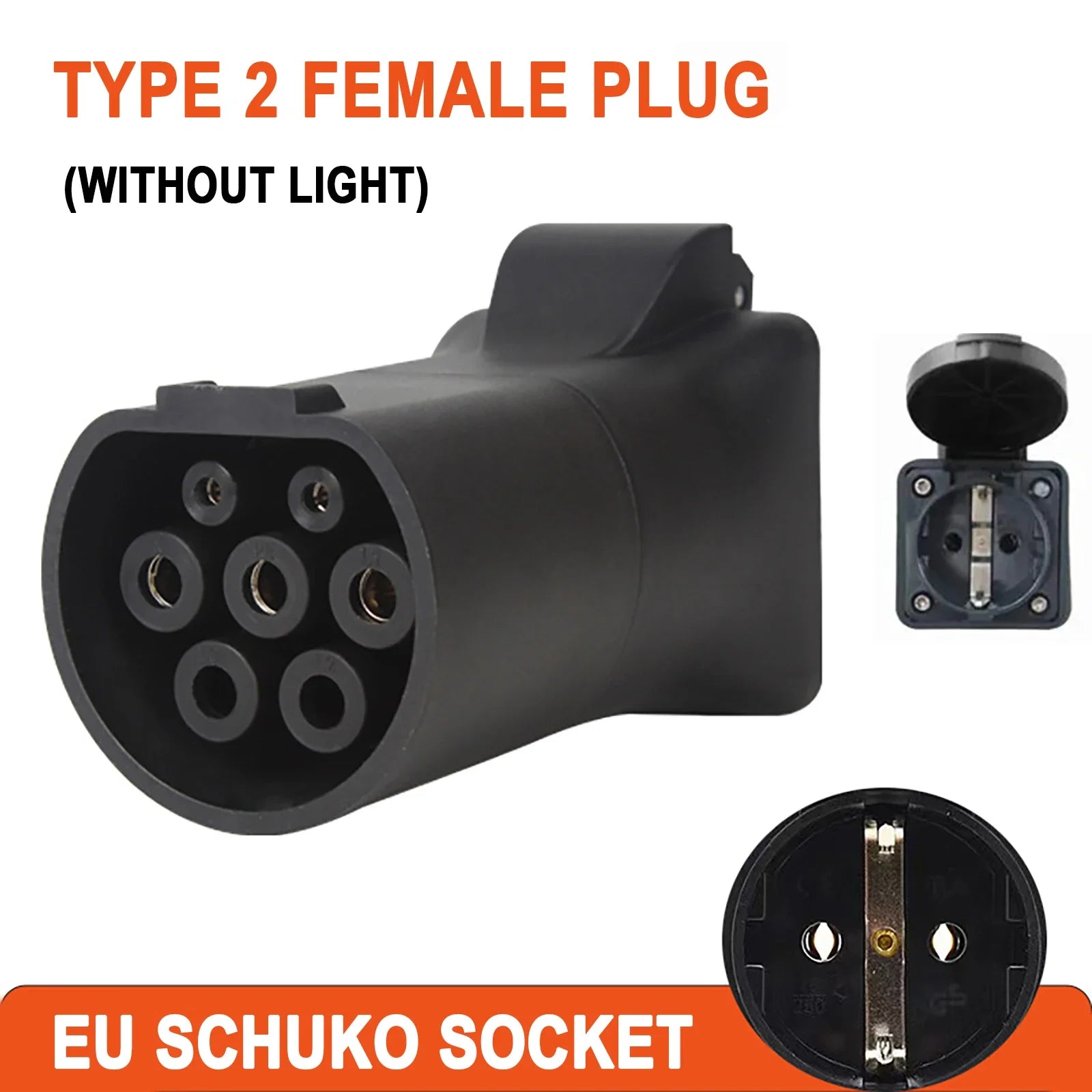 470Ω V2L TYPE 2 Female to Schuko / Universal Socket EV Car Discharge Adapter For MGZS MG4 MG5 Marvel R (need car supports V2L)
