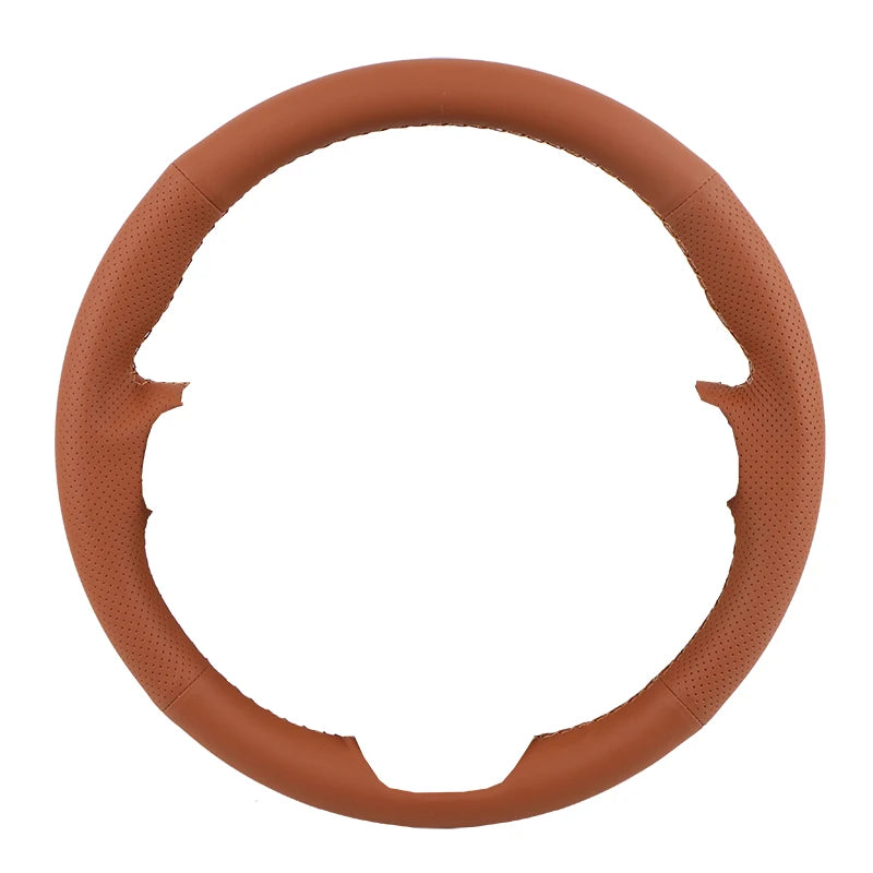 Customized DIY Anti-Slip Car Steering Wheel Cover For Honda City 2002-2008 Fit Jazz 2001-2007 Microfiber Leather Auto Grip Cover