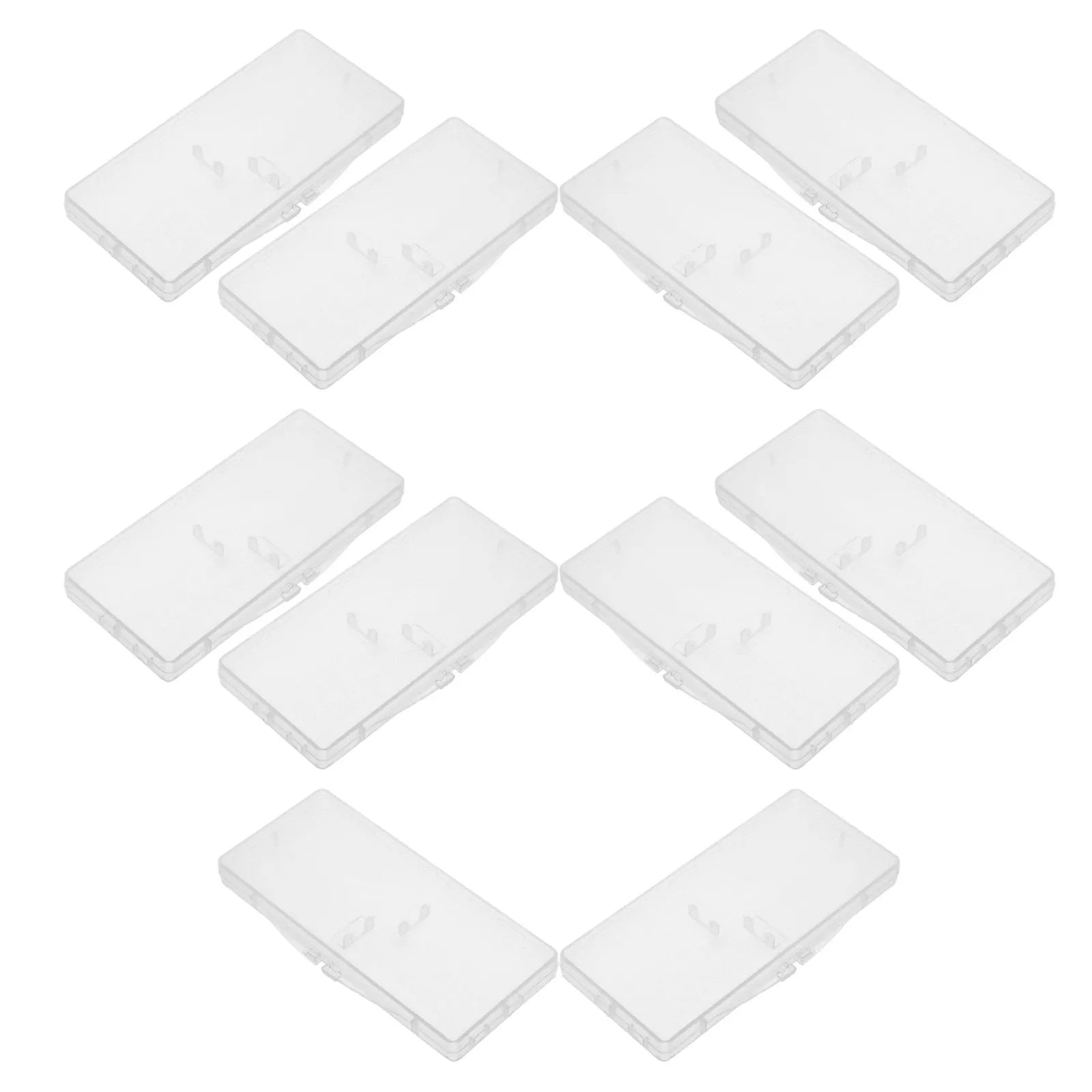 12Pcs Rectangular Flip-Top Plastic Interdental Brush Storage Box Compact Dustproof Travel Dental Hygiene Organizer Toothbrush
