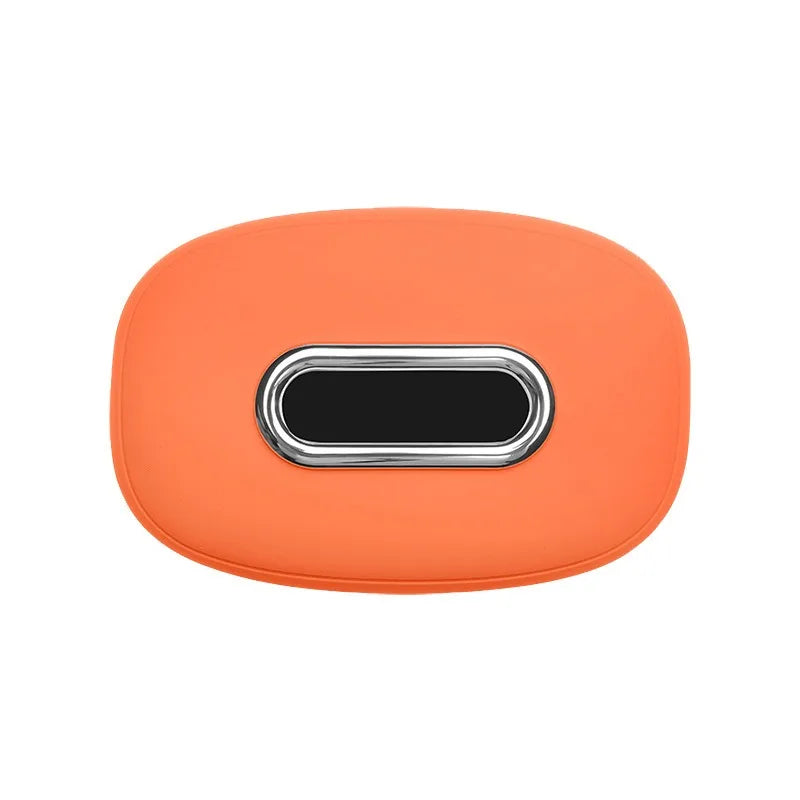 Car Silicone Tissue Box Soft Washable Car Center Console Armrest Napkin Holder Sun Visor Rear Seat Tissue Box with Fixing Strap