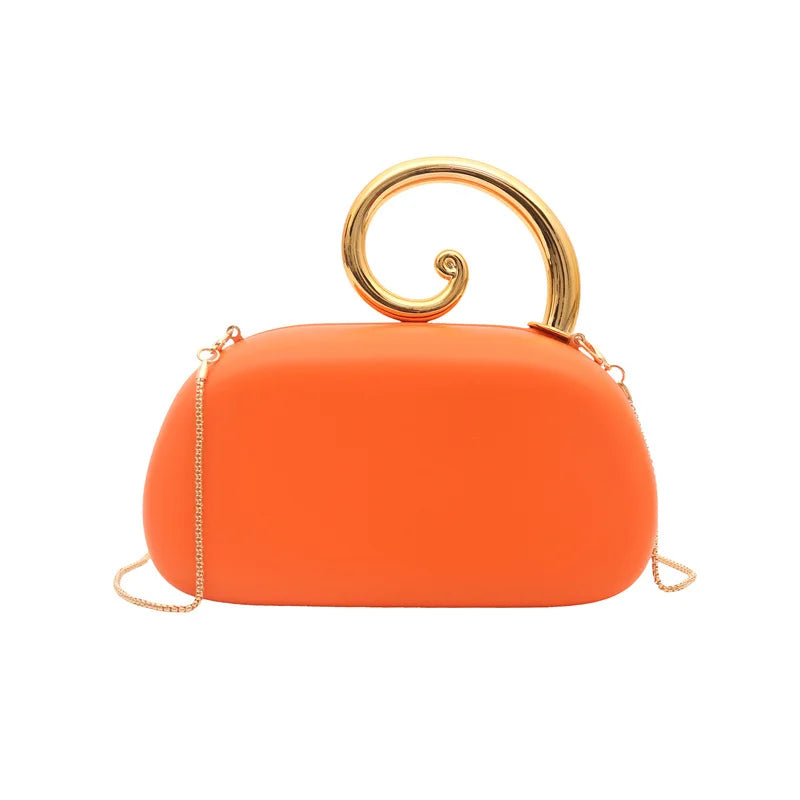2026 New Fashion Design Irregular Handle Women's Evening Box Bag Luxury High End Party Clutch Handbag Bride Trend Crossbody Bag