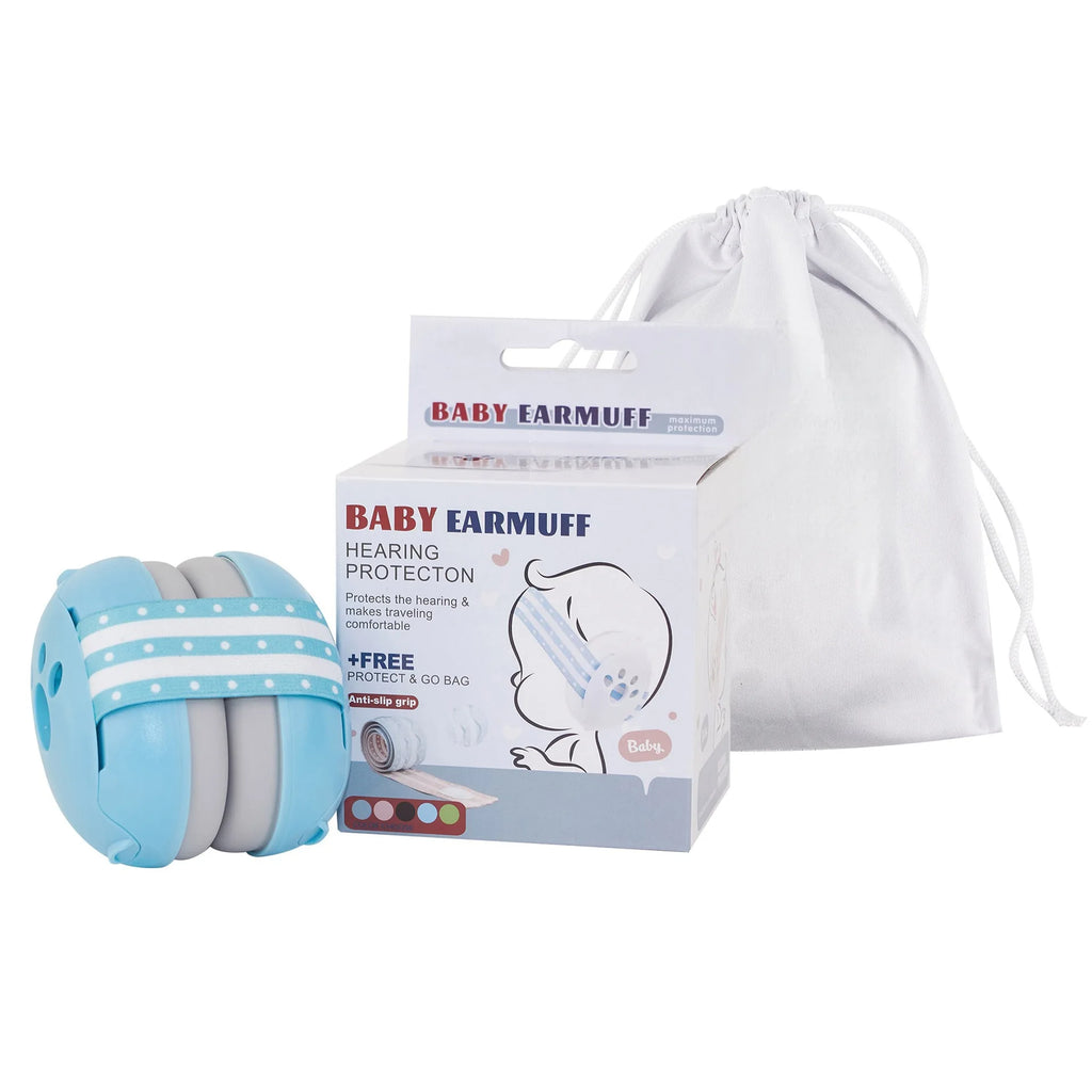 2 in 1 Baby Earmuff Mini-headset Adjustable Noise-proof Ear Protection Kids' Outdoor Sleep and Airplane Anti-noise Earmuffs