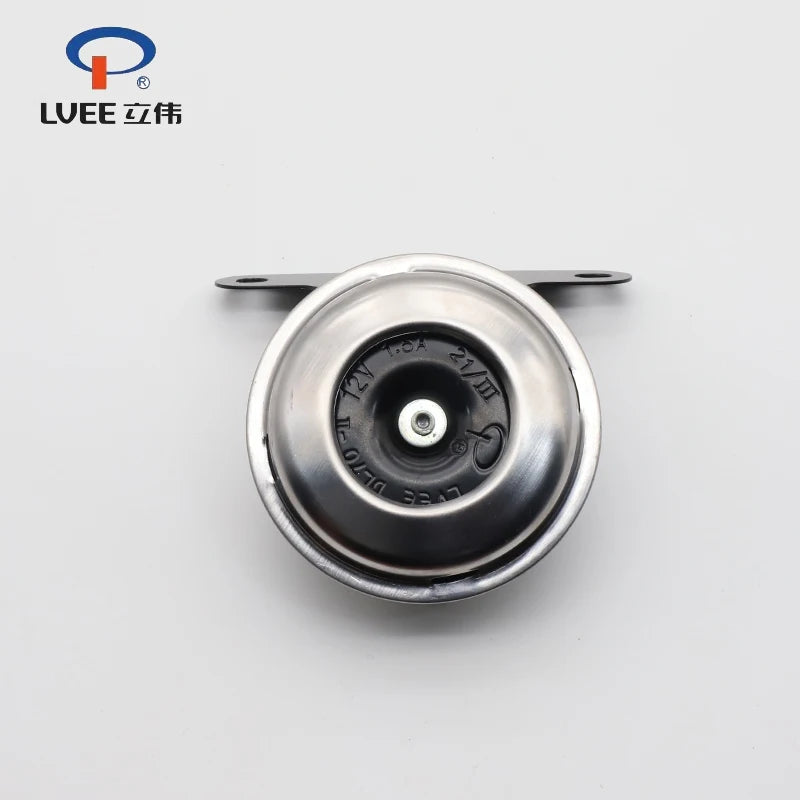 LVEE DL70 Series 12V Motorcycle Horn Universal Waterproof Electric 105dB Original Modified Motor Scooter Loud Sound Black
