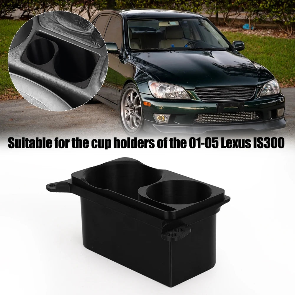 Double Cup Holder Storage Rack For Cup Holders of the 01-05 Lexus IS300 3D Printed