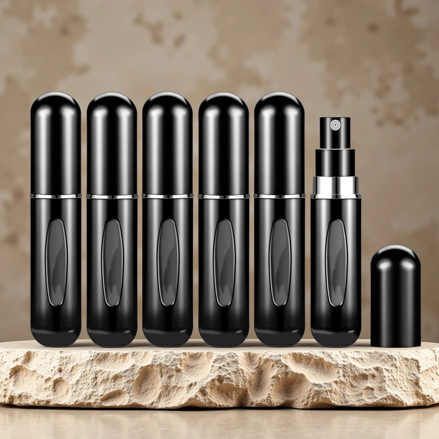 6Pcs 5ml Perfume Refillable Bottle Portable Mini Travel Spray Atomizer for Women, Pocket Cologne Dispenser