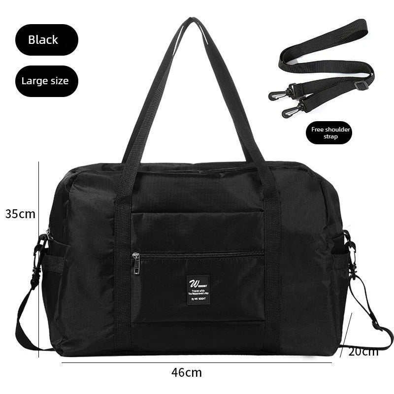 Large Capacity Folding Travel Bags Waterproof Luggage Tote Handbag,portable Clothing Bag,tie Rod Duffel Bag,clothes Storage Bag