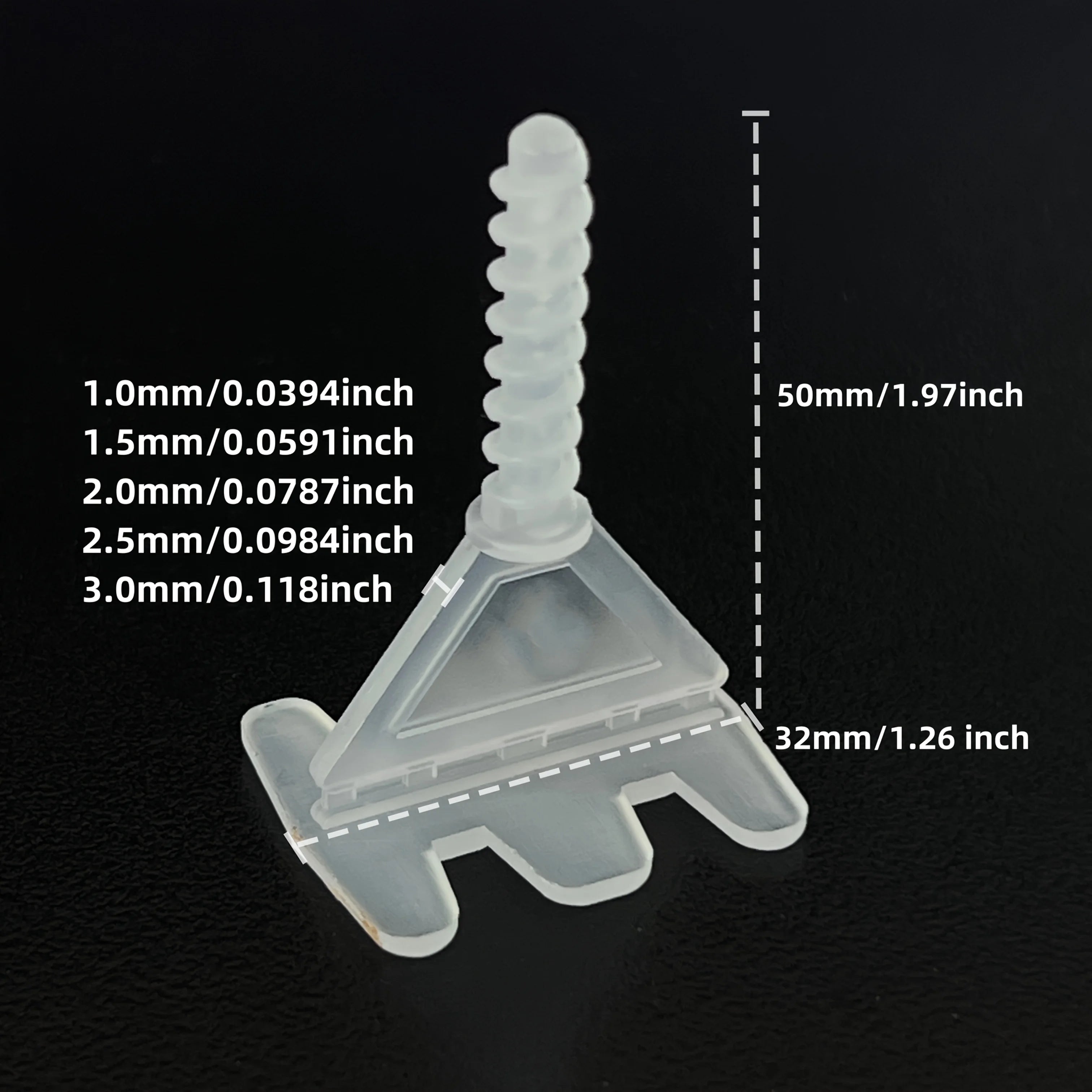 Tile Leveling System Base Plate and Reusable Cover Kit 1-3 mm Tile Spacer Leveling System Construction Tool Parts Set