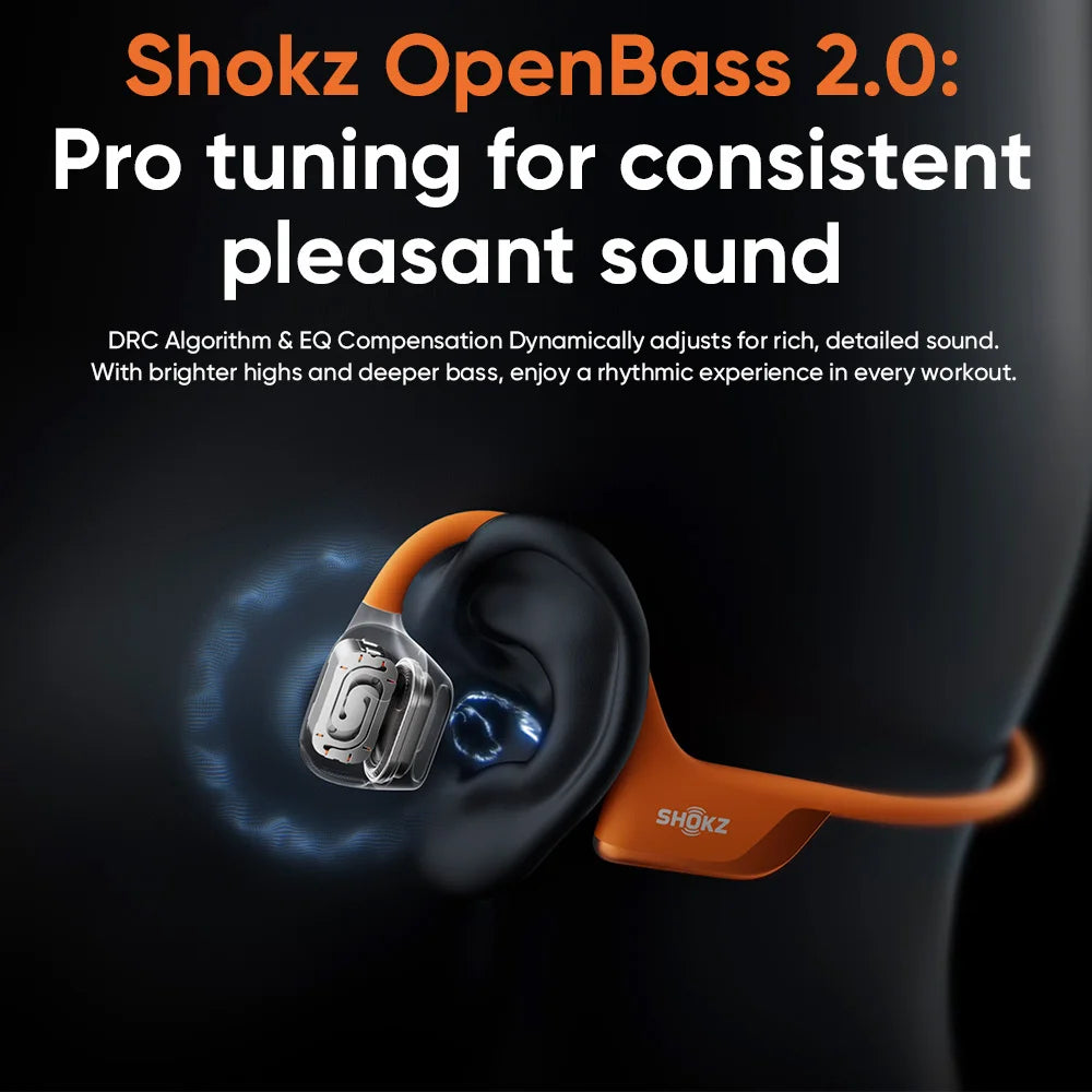 SHOKZ OpenRun Pro 2 S820 Bluetooth Earphones IP55 Waterproof Bone Conduction Headphones Music Sports Earbuds Bluetooth 5.3