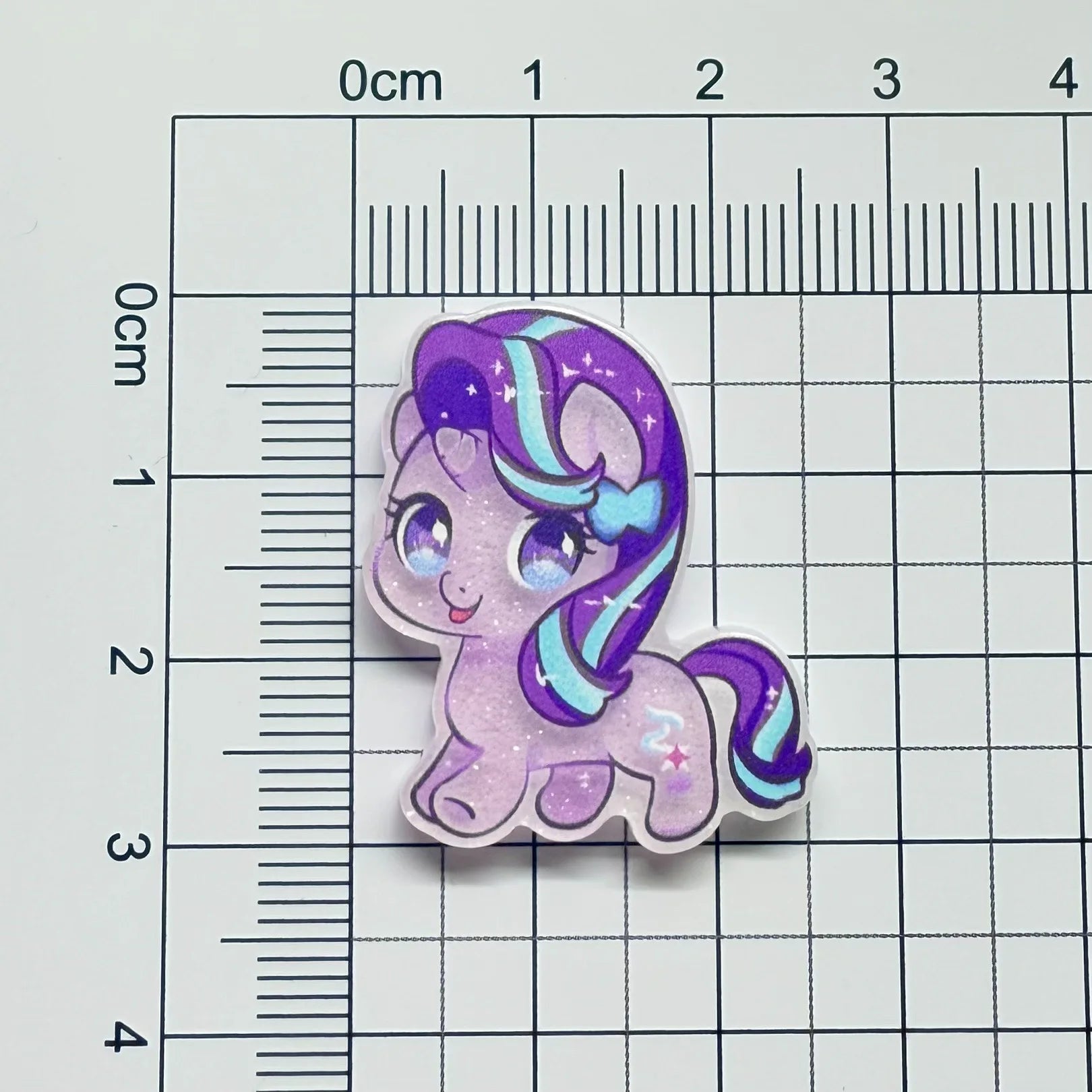 10pcs Cartoon Cute Super Q Pony Acrylic Hair Clip Side duckbill Clip Girl Headwear Small Broken Hair Hairpin