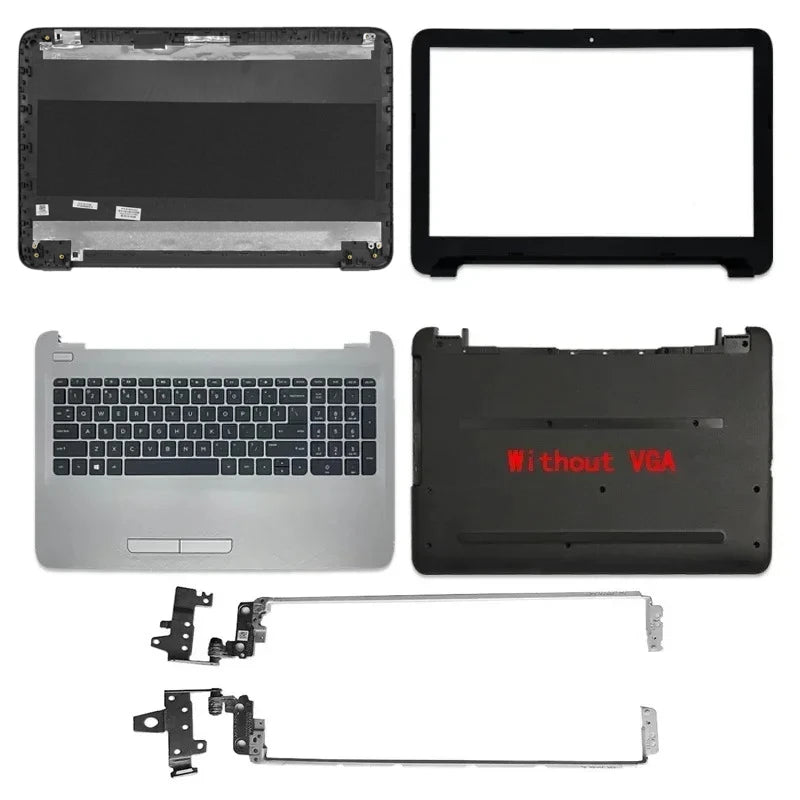 For Pavilion 15-AY BA 15-AC AF TPN-C125 250 G4 G5 LCD Back Cover/Front Bezel/Hinges/Palmrest/Bottom Case 900263-001 Black