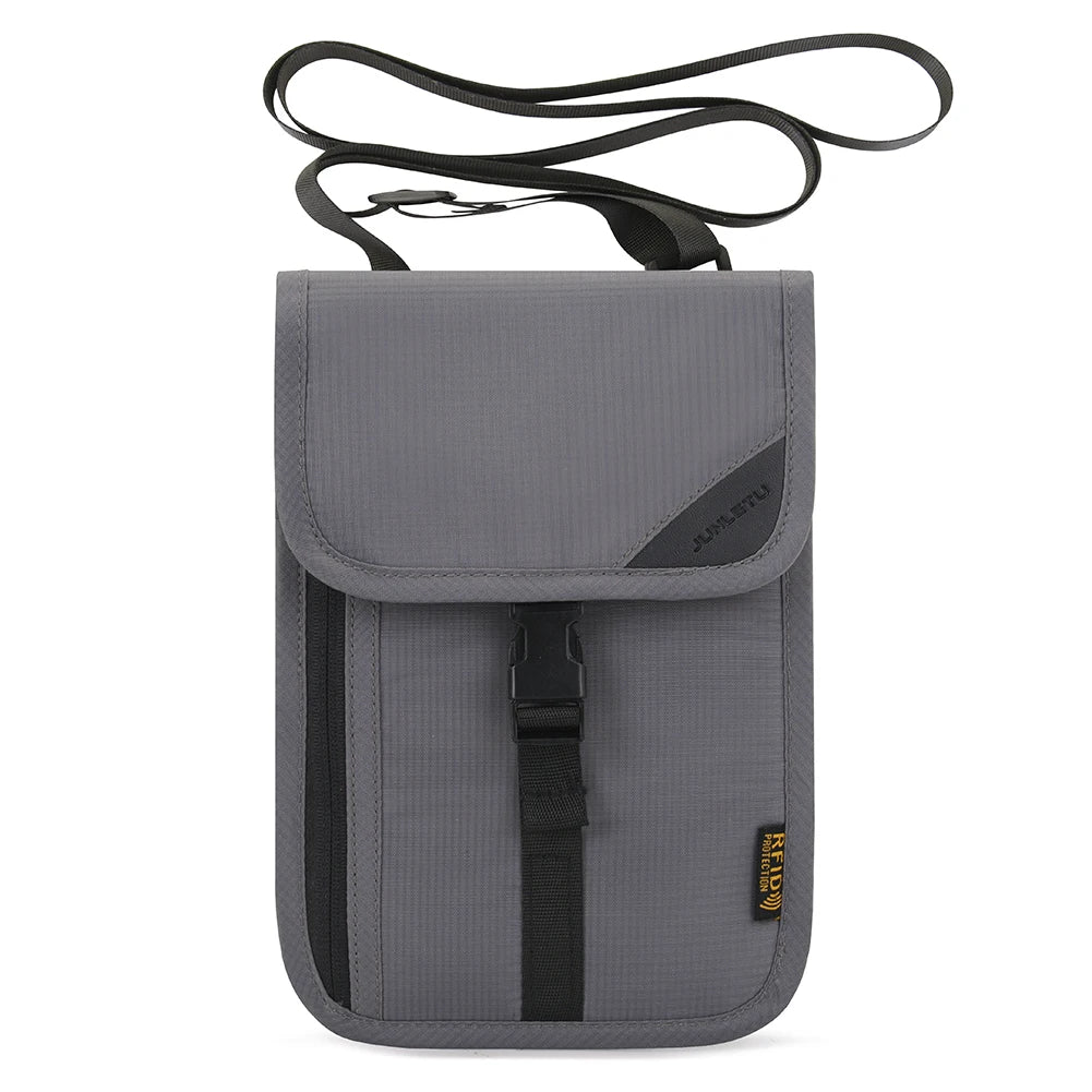 Waterproof Travel Passport Holder Bags Anti-theft Document Storage Bags Nylon Portable RFID ID Credit Card Organizer Neck Pouch