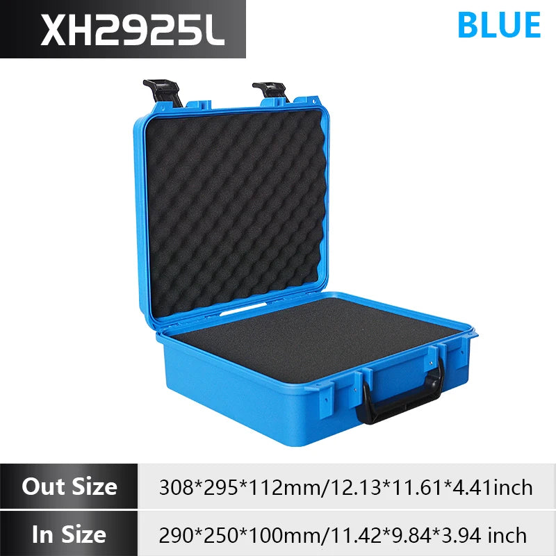 Heavy Duty Portable Tool Case With Reinforced Protective Foam Industrial Plastic Toolbox with Shock Absorbing Foam Lining