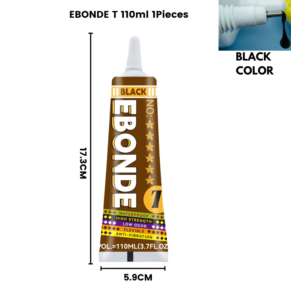PP PE Plastic Bonding Glue Black & Transparent Super Strong Adhesive for Polypropylene, Polyethylene, ABS, PVC, PMMA, EVA Sponge