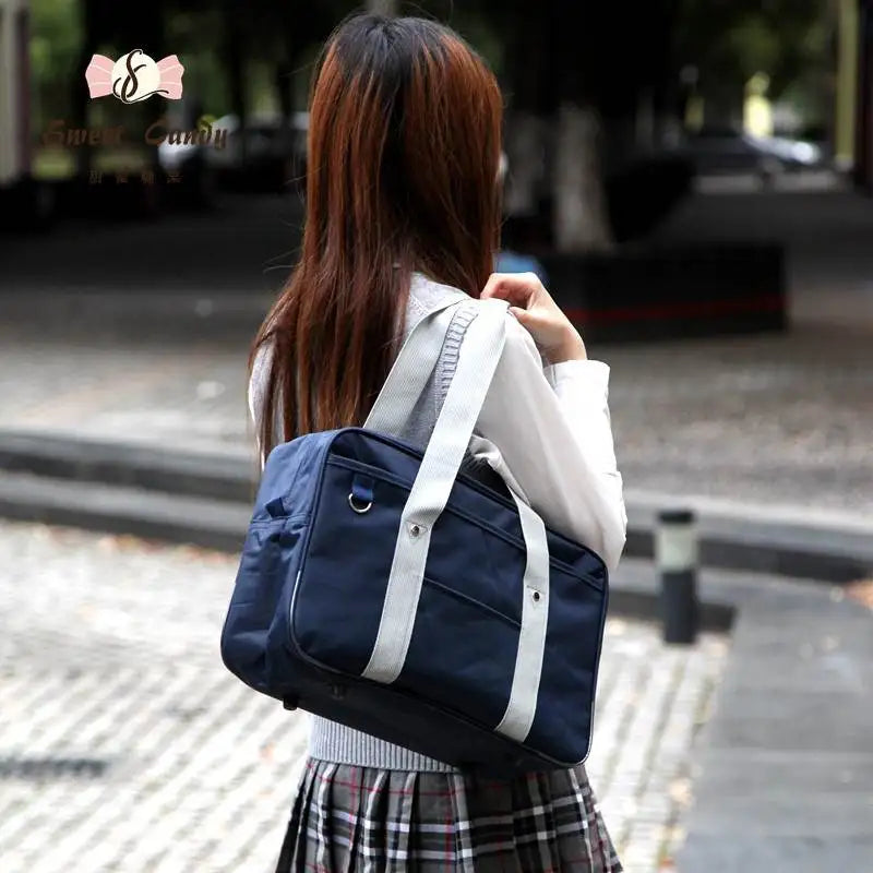 Briefcase High Students Bag Schoolbags Travel Bag Ladies Shoulder Bag Large-Tote Handbag Messenger Bag 14-16inch Laptop Bag