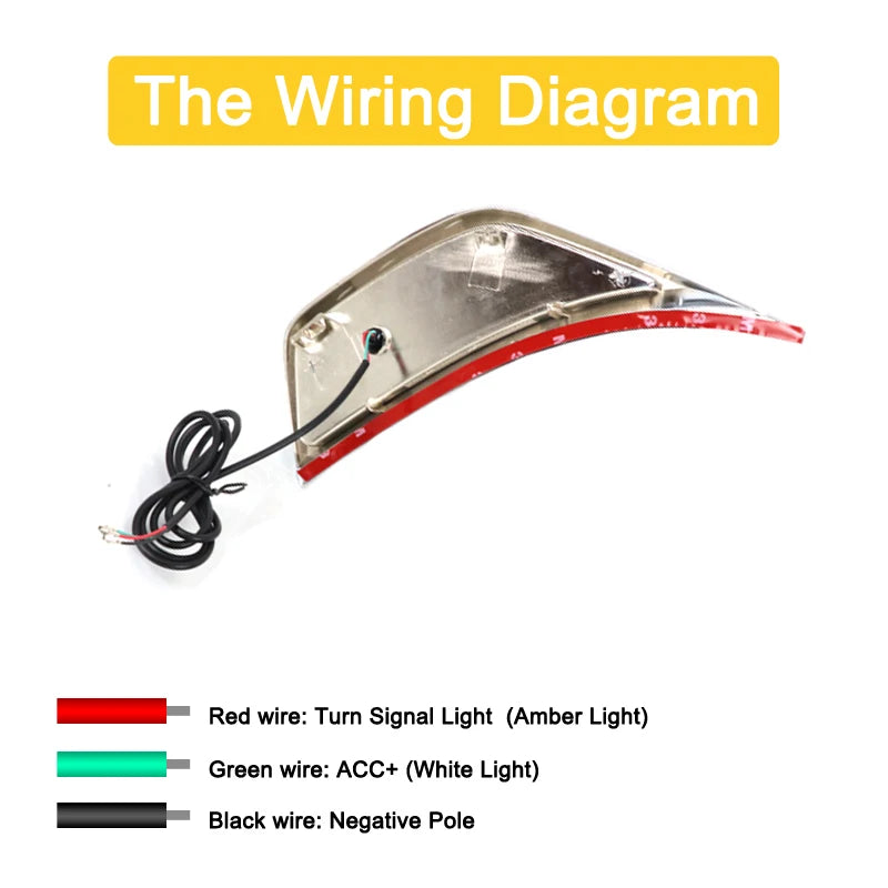 2Pcs LED Side Marker Lamp Amber Dynamic Turn Signal White DRL Driving Position Light For Jeep Wrangler JL 2018 2019 2020 2021