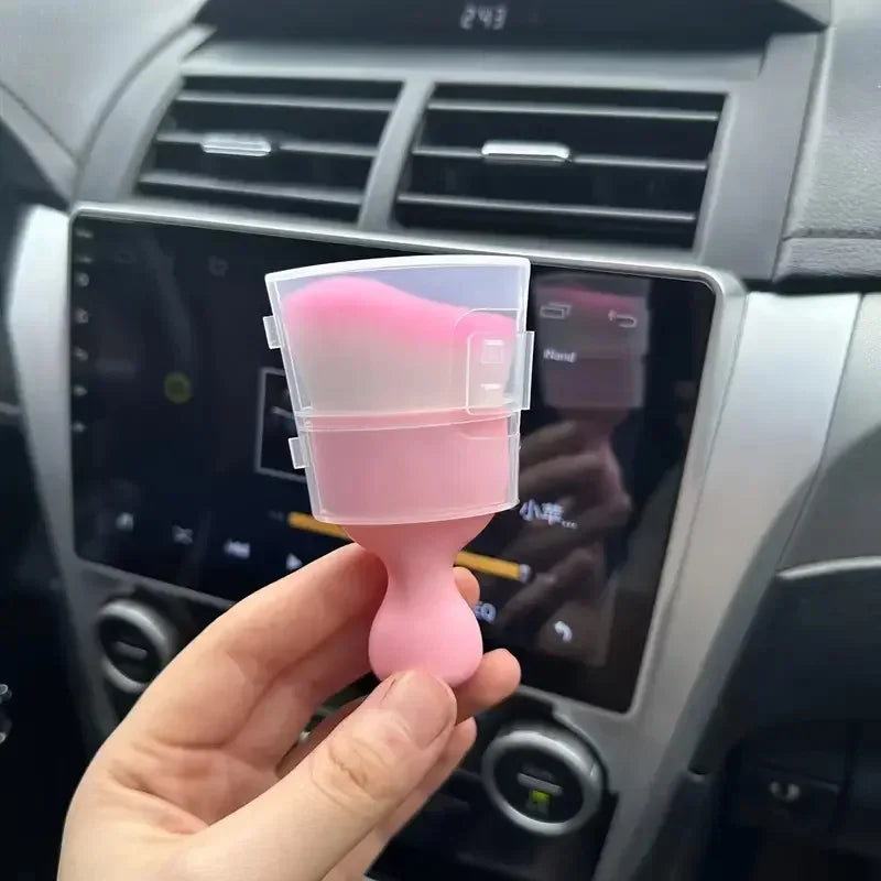 Car Air Conditioning Cleaning Brush Soft Bristle Gap Dust Remover Uses for Vent Slots Interior Dashboard Detailing Tool