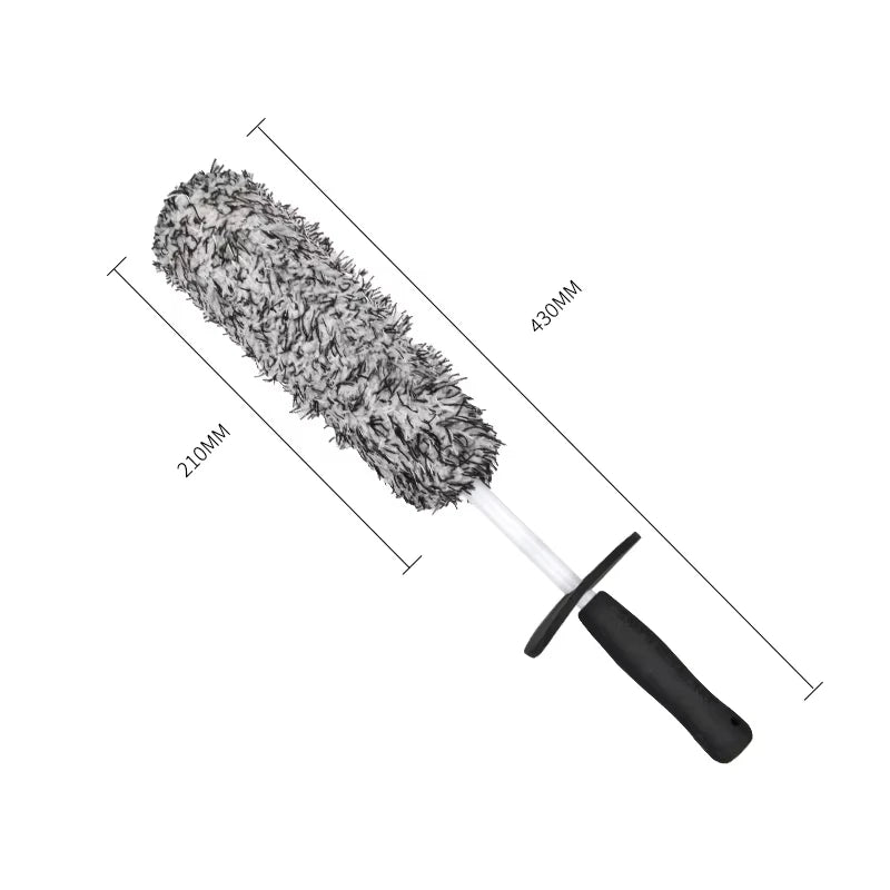 Car Wash Brush Microfiber Wheel Brush Cleaning Gloves Non-Slip Handle Plush Rims Spokes Wheel Washing Brushes Car Accessories