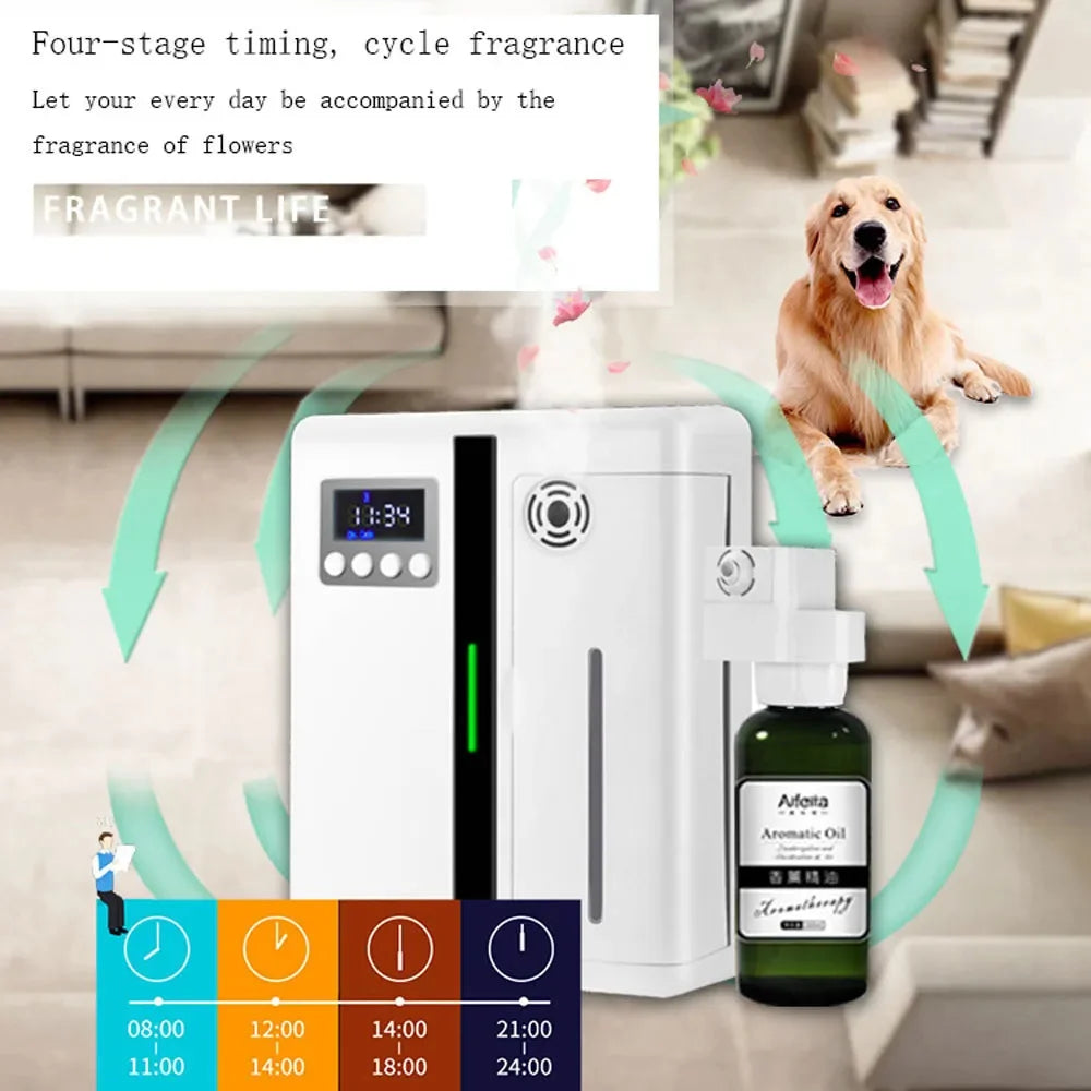 Fragrance Diffuser Coverage 300m³ Room Air Freshener Bluetooth Oil Diffuser For Essential Oil Electric Smell For Home Perfume