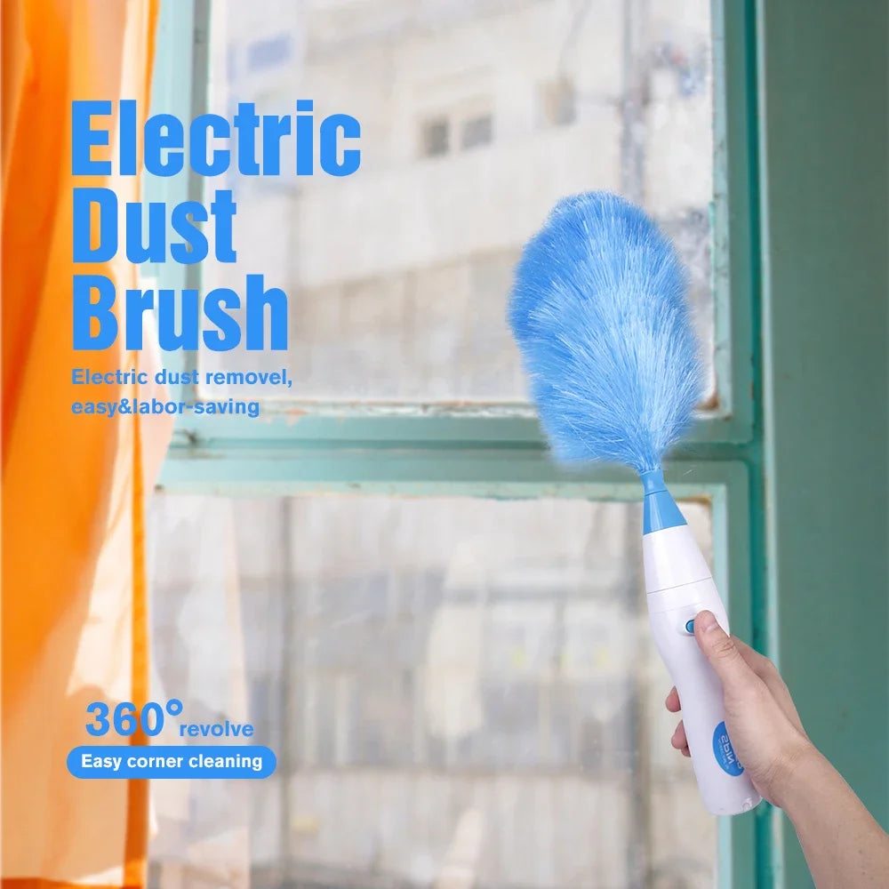 180° Electric Dust Collector/Brush, Electric Dust Feather Duster, Adjustable, Furniture Window Bookshelf Cleaning