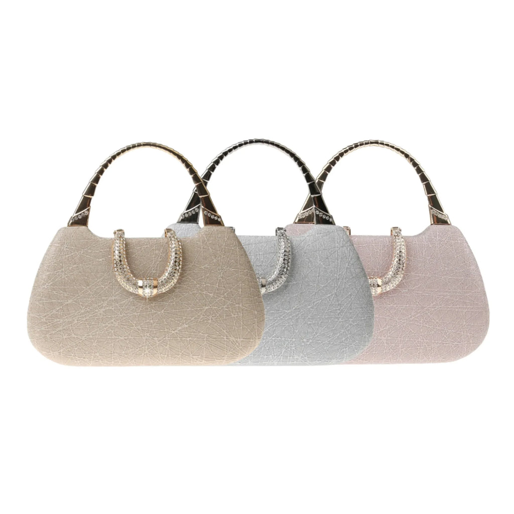 Pearl Rhinestone Evening Bag Luxury Diamond Crossbody Single Shoulder Purse Elegant Bridesmaid Party Handbag Shiny Fashion Tote