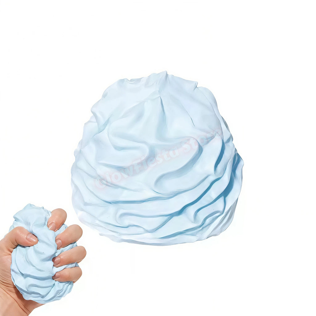 Crunchy Whipping Cream Stress Ball Squishy Toys Moldable Non-Bounce Squeeze Ball ASMR Sensory Anti Stress Fidget Toys for Adults
