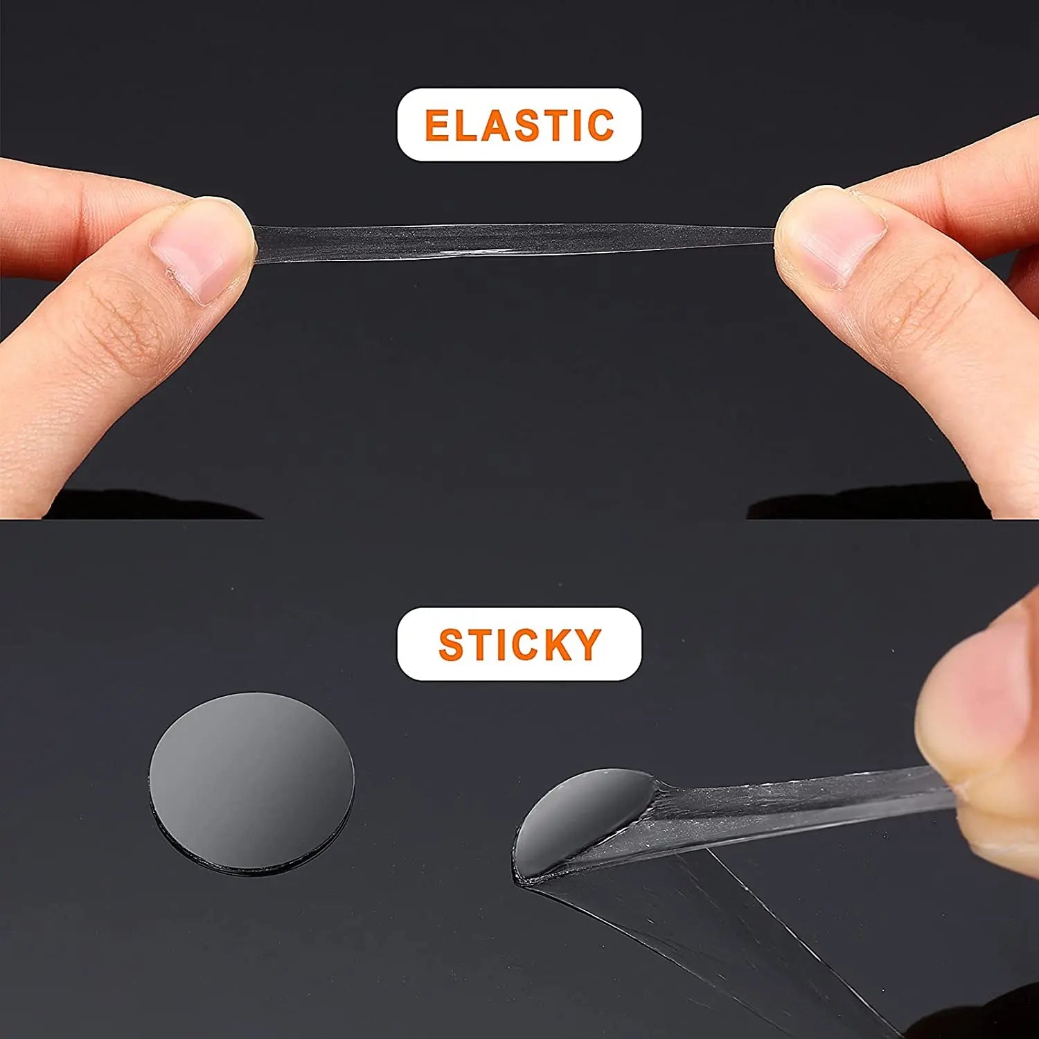 100pcs 1/1.5/2cm Double Sided Tape Stickers Removable Round Clear Sticky Tack No Trace Small Stickers for Festival Decoration