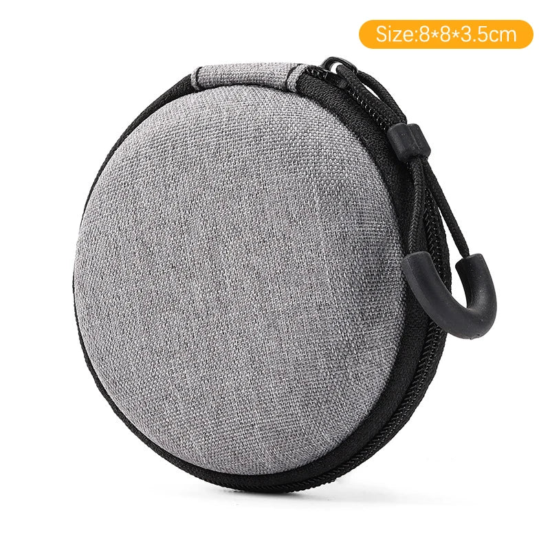 【C】Mini Data Cable Organizer Bag Waterproof Travel Organizer Bag Portable Mobile Phone Charger Protective Cases Earphone Bag