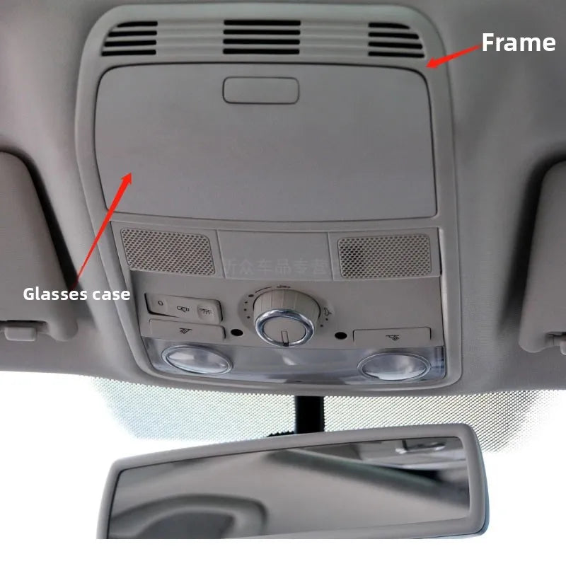 For 2006-2016 VW Magotan B6/B7 Roof Glasses Case Storage Box Frame Dome Light Frame Reading Light Outer Frame