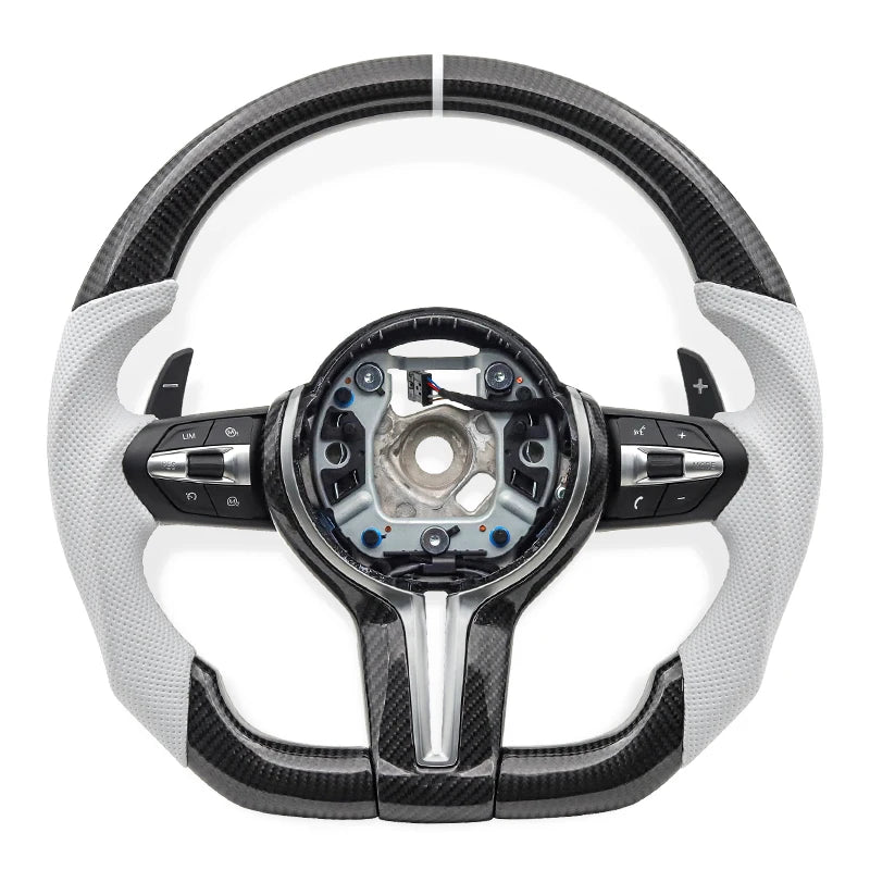 Car Sports Steering Wheel Carbon Fiber for BMW F10 F15 F22 F30 F32 M3 F80 M4 F82 M2 F87 M5 F90 E90 E92 X1 X2 Car Accessories