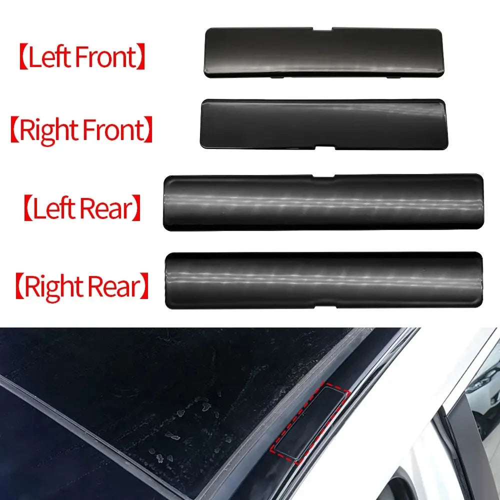 Car Roof Rail Racks Cap Cover Shell Roof Side Garnish Lid Roof Luggage Rack Cover Plate For Toyota RAV4 XA50 Accessorise 2019-20