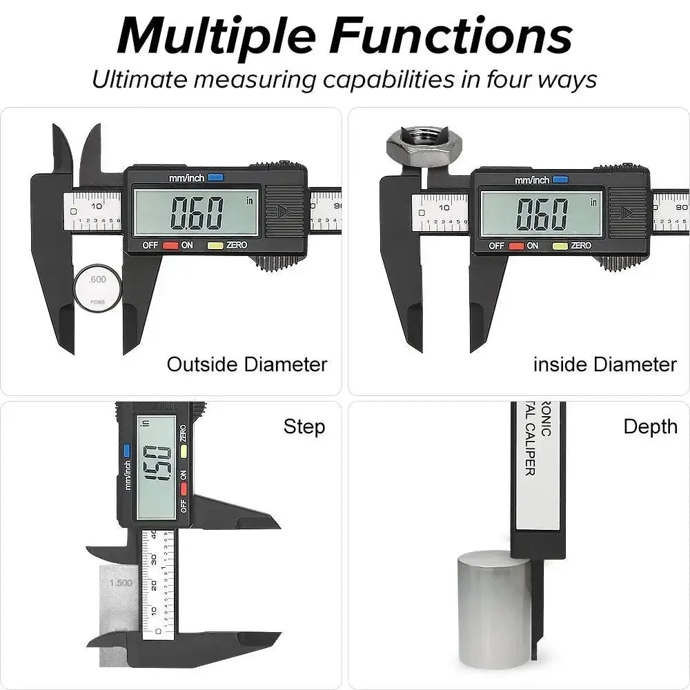 Digital Measuring Caliper Vernier Gauge Tool for Workshop Inspection DIY Craft Jewelry Measurement Instrument Kit