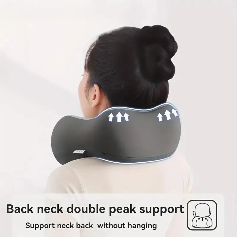 Travel Neck Pillow Memory Foam U-Shaped Soft Portable Neck Support Pillow for Airplane Car Home Office Use Ergonomic Designed