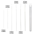 6Pcs/Lot 0.2-0.7mm Twisted Pin Stainless Steel Jewelry Beading Metal Needle For Bracelet Neckalce Handmade DIY Accessories Tools