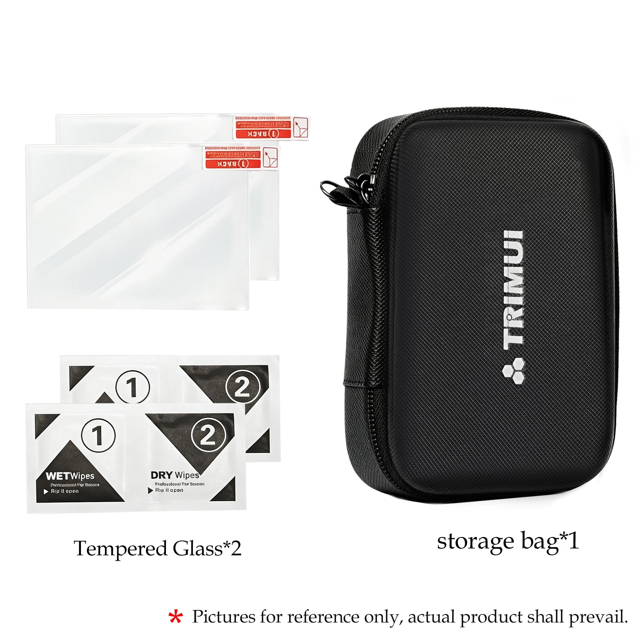 Clear TPU Protective Cover Game storage bag Tempered Glass Non-slip Protective Case Shockproof for Trimui Brick PRO