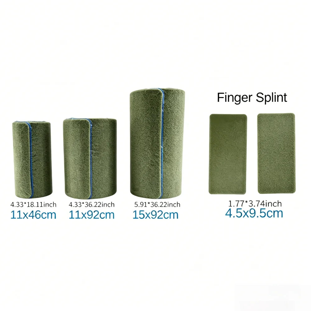 1Pc Medical Polymer Splint Bandage Roll Fracture Fixation First Aid Orthopedic Leg Wrist Waterproof Emergency Fast Setting Care