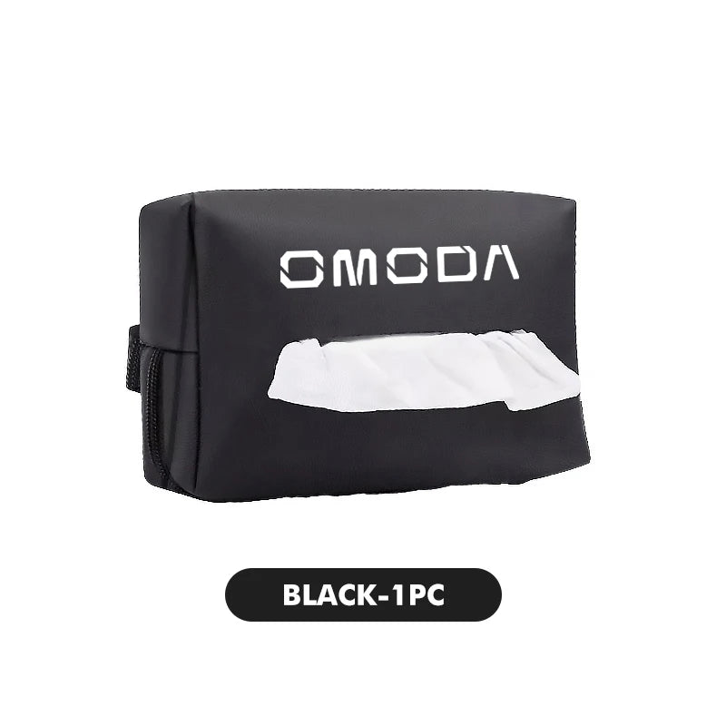Tissue Storage Box Car Back Seat Holder Headrest Paper Cover For Chery Omoda 5 C5 E5 C9 9 EV PHEV 2024 2025