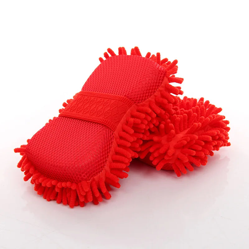 Car Wash Microfiber Chenille Car Wash Sponge Care Washing Brush Pad Washing Towel Auto Gloves Styling Accessories Gadget
