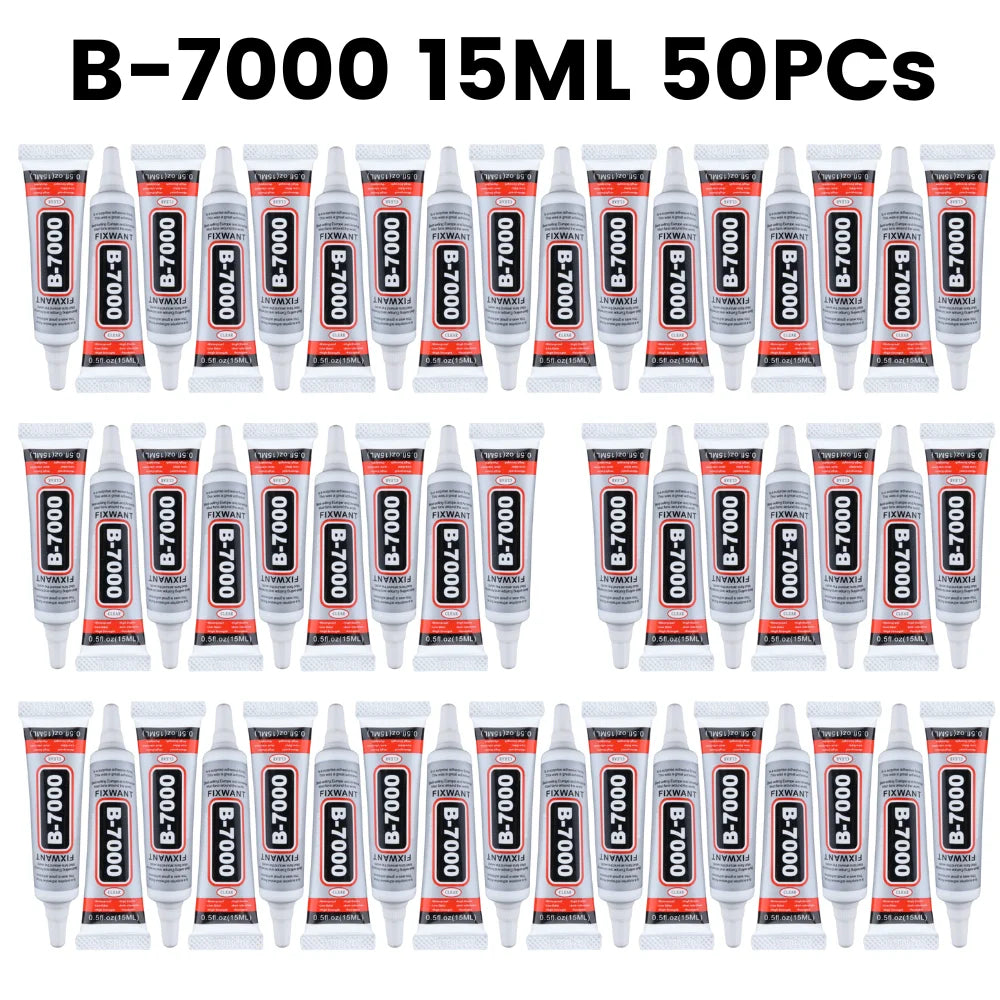 FIXWANT B-7000 New Formula 15ML 25ML 50ML 110ML Wholesale Pack for Choosing Clear Contact Phone Repair Adhesive B7000