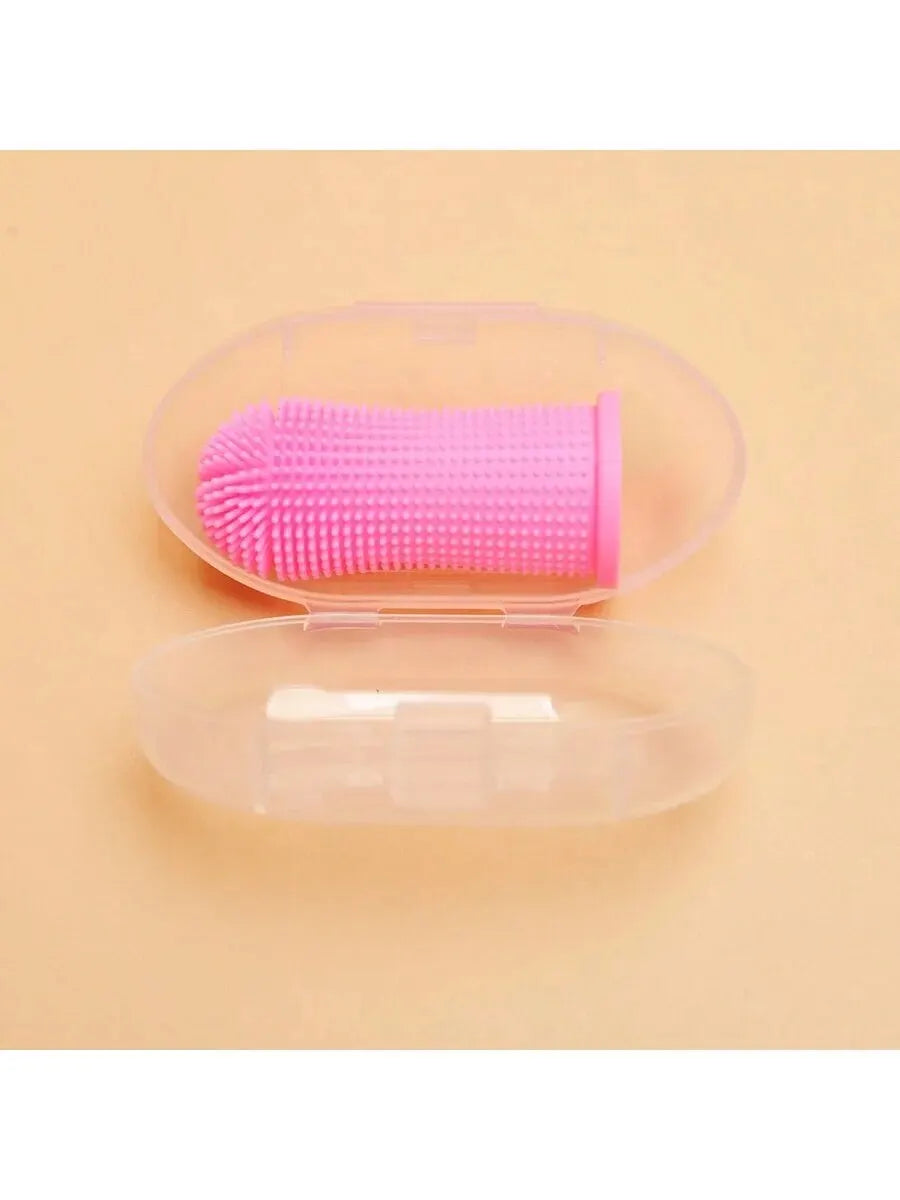 ToothbrushesSilicone Bristles Pet Finger Toothbrush Cleaning Products for Cats and DogsOral Cleaning