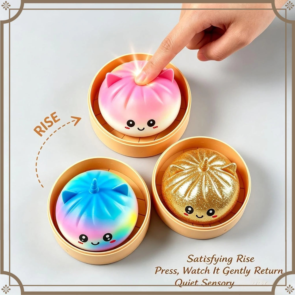 Kawaii Random 1Pc Unicorn Dumpling Squishy Mystery Box Glitter Fake Food Aesthetic Room Desk Decor Ornament Surprise Present