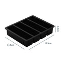 1Pc Extra Large Silicone Freezer Trays Giant 4 Cubes Food Molds With or Without Lid for Soup Meal Sauce Food Storage Ice Cube
