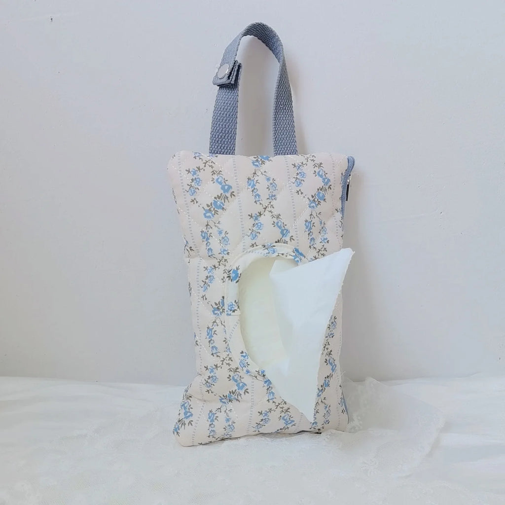 Print Baby Stroller Hanging Bag Tissue Box Wet Wipes Case Flip Cover Portable Paper Holder Removable Napkin Storage Box