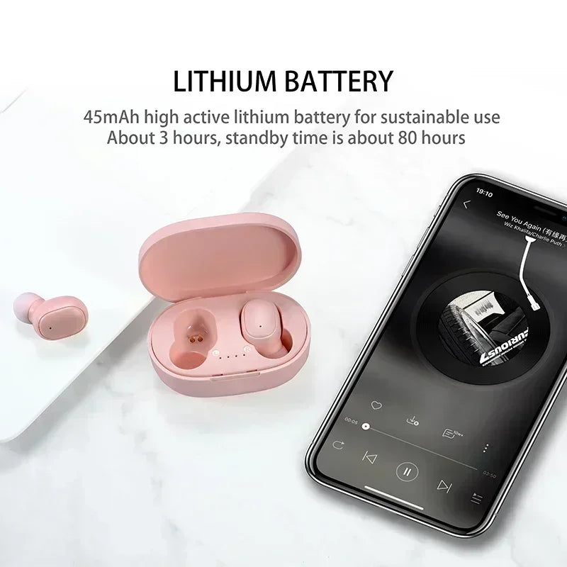 TWS Wireless Headphones Fone Bluetooth Earphones Smart Bluetooth Headsets Integrate Voice Assistants for Hands-free Daily Tasks