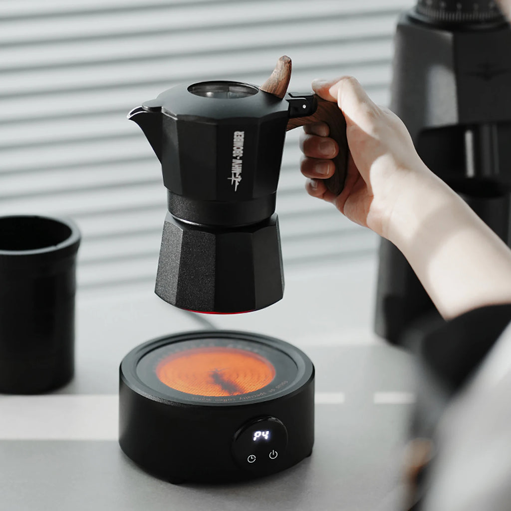 MHW-3BOMBER Ceramic Electric Heating Base Coffee Warmer Adjustable Temperature Hot Plate for Moka Pot Tea Kettle