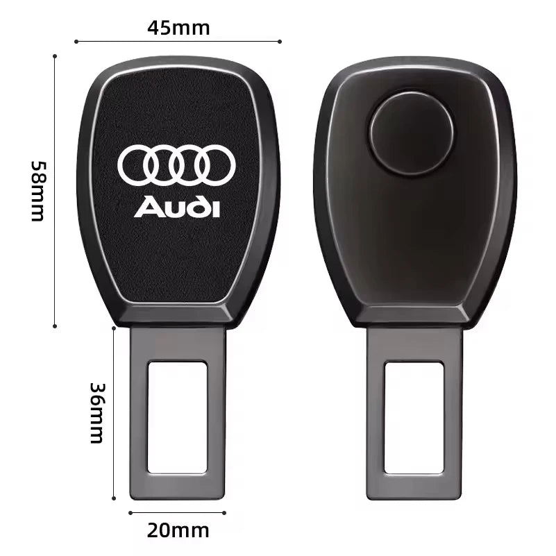 For Audi Sline A4 A3 A6 TT S4 S5 S6 A1 A2 A5 A7 A8 Q1 Q2 Q3 Q4 Q5 Car Seat Belt Clip Extension Plug Car Safety Seat Lock Buckle