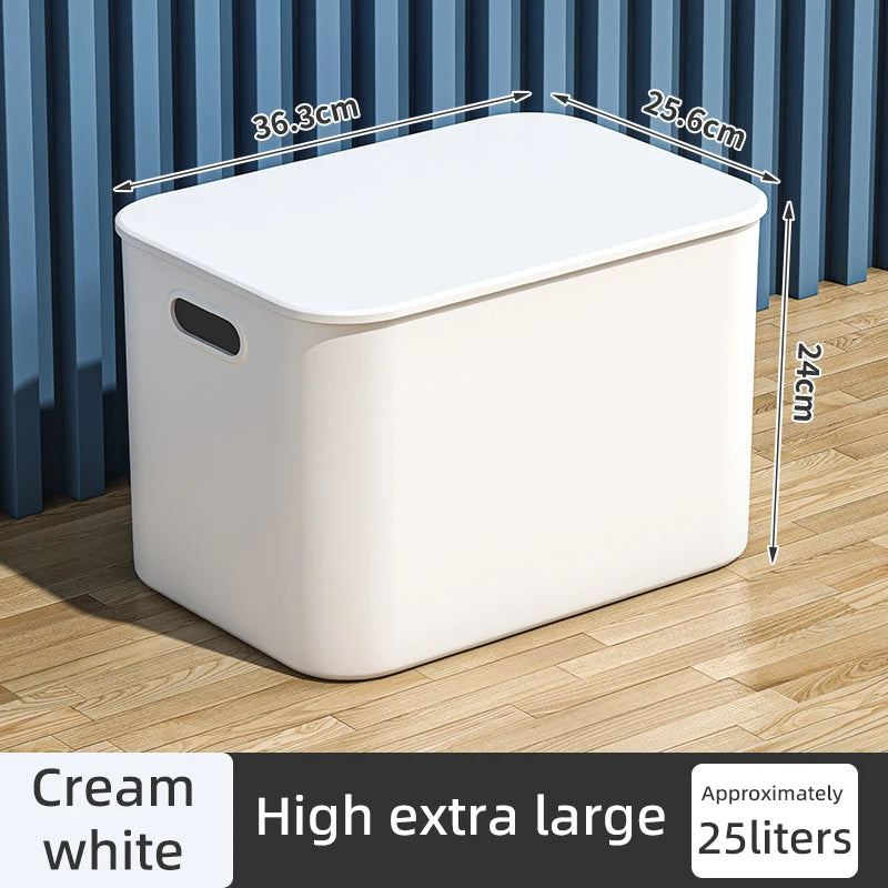 Colorful Plastic Organizers Storage Box With Lid For Toys Underwear Sock Jewelry Lipstick Container Stackable Baskets Bins