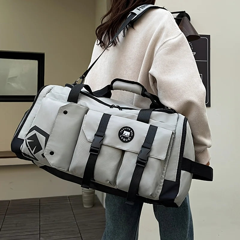 Large Capacity Travel Backpack with Independent Shoe Compartment Wet Dry Separation Sports Gym Bag for Outdoor Travel