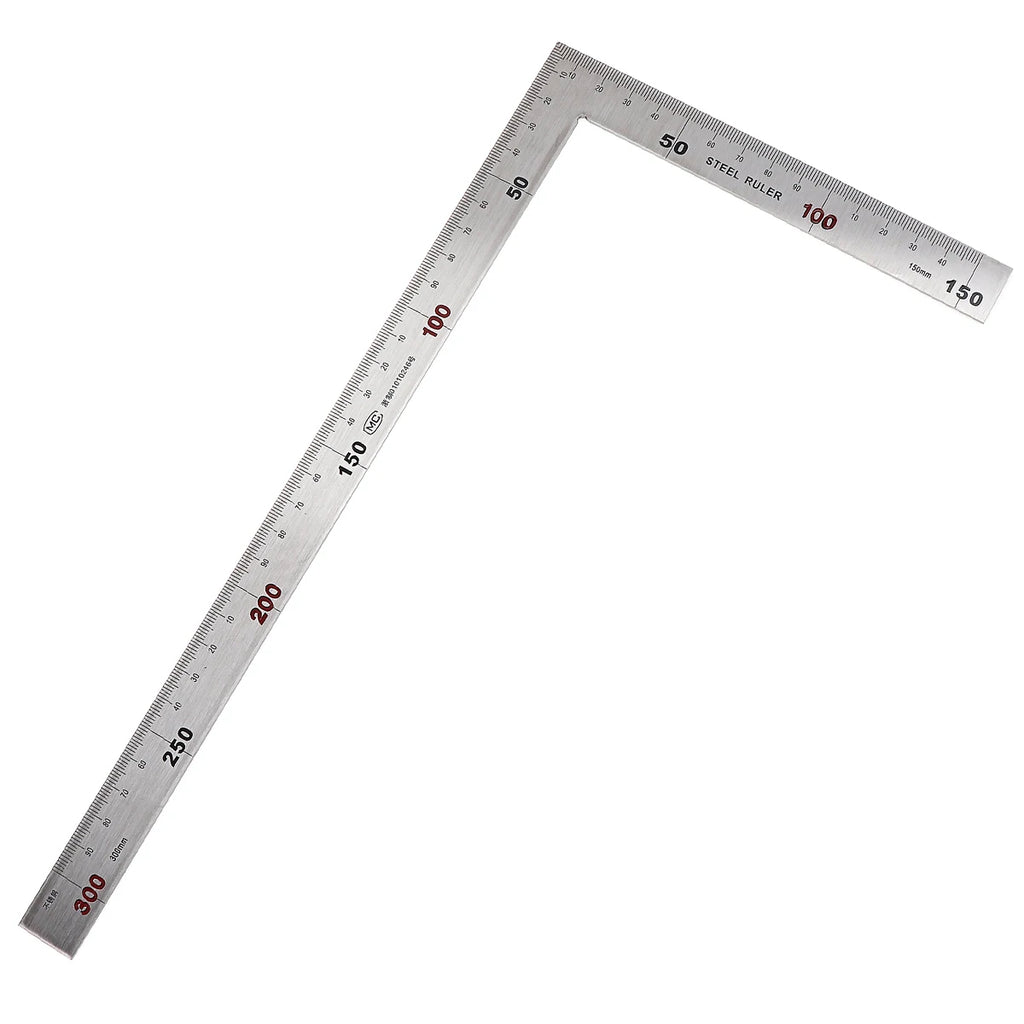 1pc Metal Steel Square Set 90 Degree Angle Metric Try Mitre Square Ruler 150 x 300mm 250x500mm Measurement Instruments